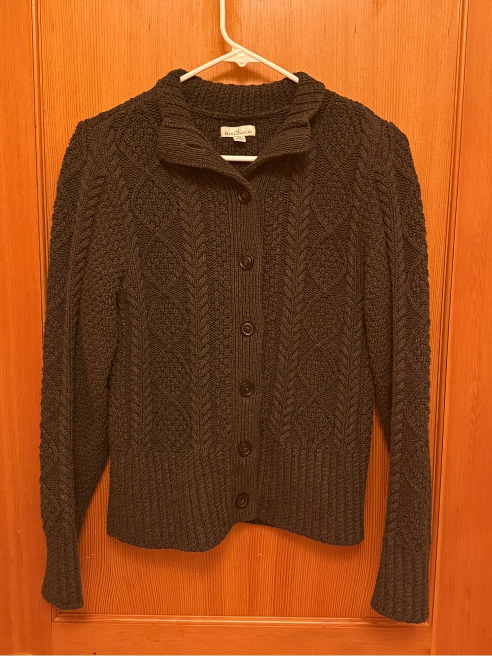 L.L. Bean Women's Signature Cotton Fisherman Sweater, Short Cardigan